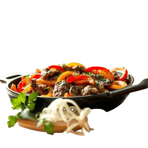 Quick Beef and Pepper Skillet with Onions