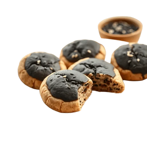 Black Sesame Cookies with Crisp Edges and Tender Centers
