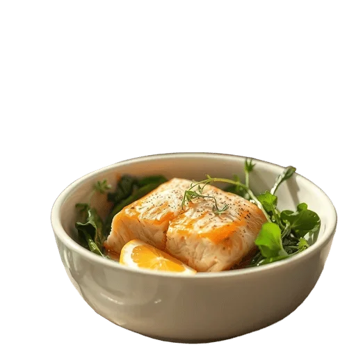 One-Pan Lemon Salmon with Leafy Greens