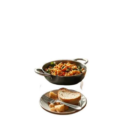 Mushroom and Cabbage Skillet with White Beans